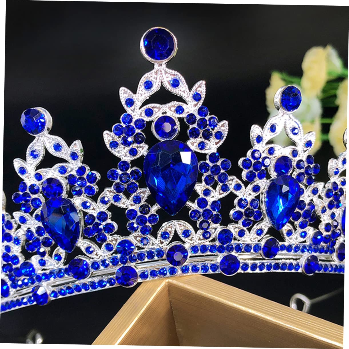 Abaodam 3-Piece Rhinestone Bridal Crown Set – Wedding Tiara Headpiece with Alloy & Crystals for Brides, Wigs & Special Occasions – Perfect for Weddings, Prom, Pageants & Photo Shoots