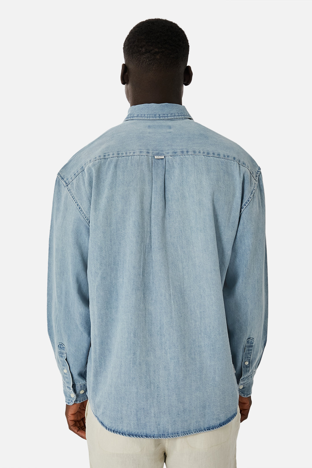 Premium Truman Long Sleeve Shirt - Washed Indigo Denim for Men | Comfortable Casual & Workwear Shirt | Perfect for Office, Outdoors & Everyday Wear