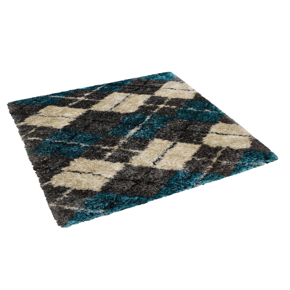 Facet Hand Tufted Rug - Premium Modern Geometric Area Rug for Living Room, Bedroom & Office - Soft & Durable Home Decor