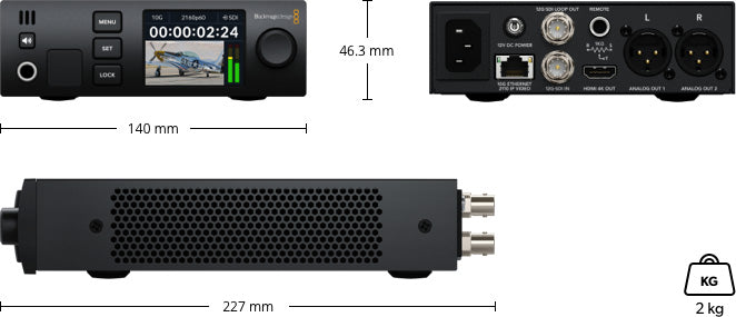 Blackmagic 2110 IP SDI to HDMI 12G Converter - Professional Video Signal Converter for Live Streaming, Broadcast & Studio Production