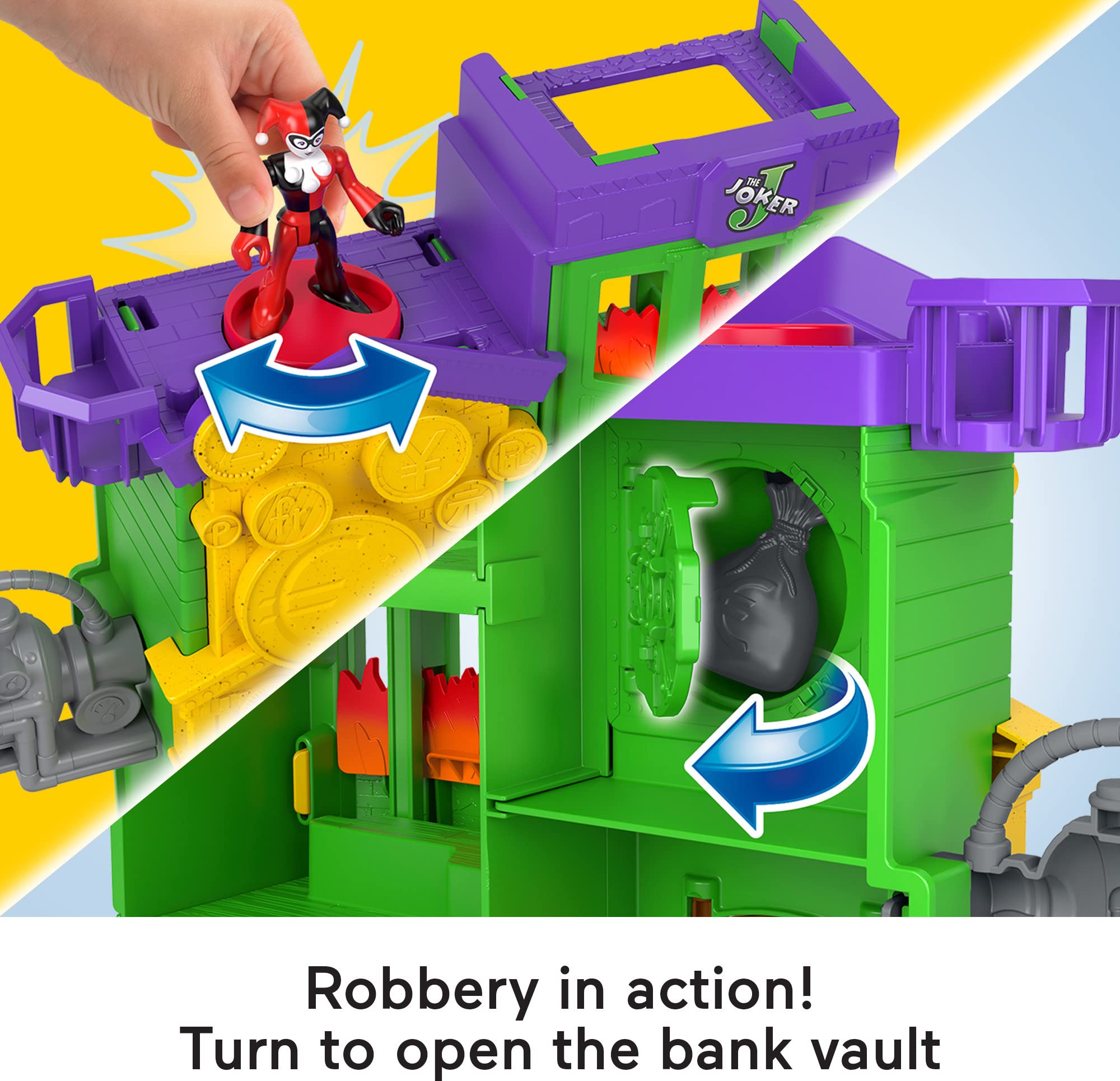 Fisher-Price Imaginext DC Super Friends Batman Crime Alley Playset with Action Figures & Accessories - Preschool Toy for Kids Ages 3+ | Superhero Role Play & Storytelling Adventure
