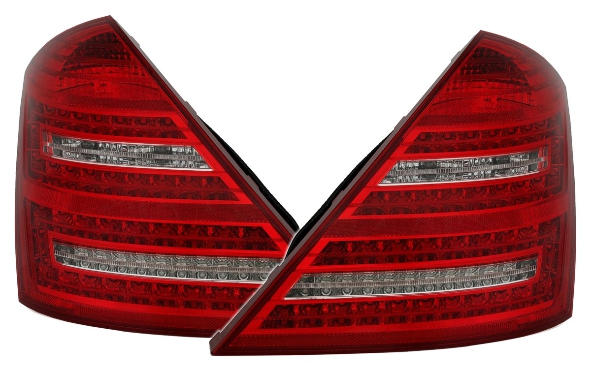 Depo LED Rear Lights Set - Red & White Tail Lights for Facelift Look | Upgrade Your Car's Style & Safety for Night Driving
