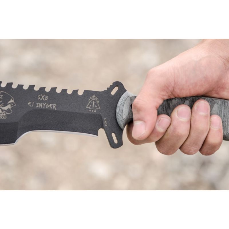TOPS Knives Skullcrusher's Xtreme Tactical Fixed Blade Knife - Survival, Camping, Hunting & Outdoor Adventures