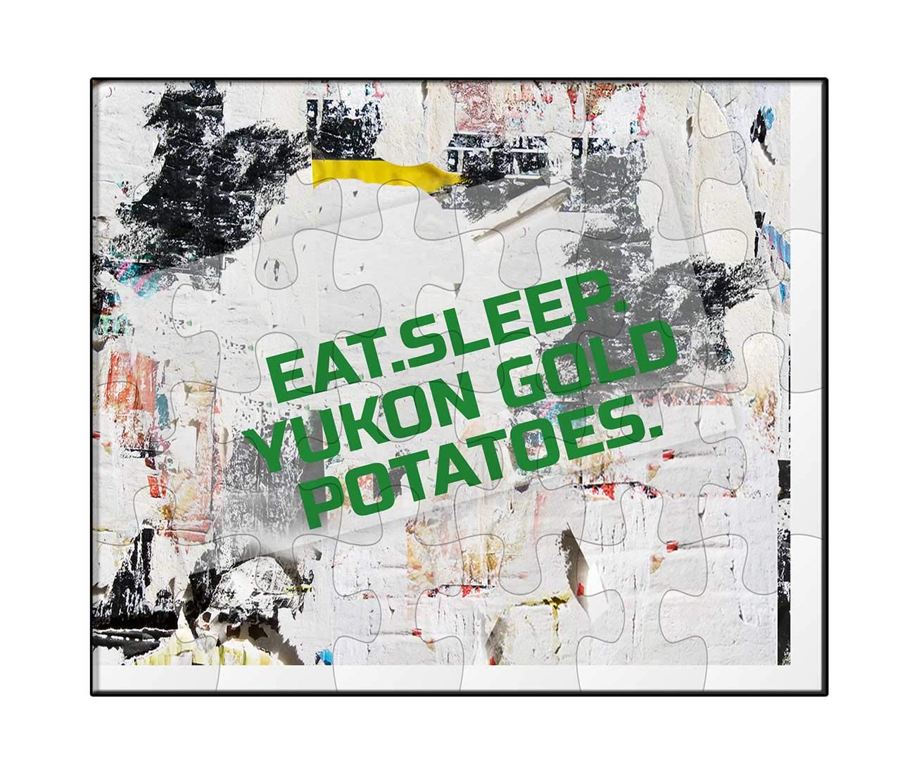 Makoroni - EAT Sleep Yukon Gold Potatoes 80-Piece Jigsaw Puzzle for Adults & Kids - Fun Family Game Night Activity, Home Decor, Gift Idea