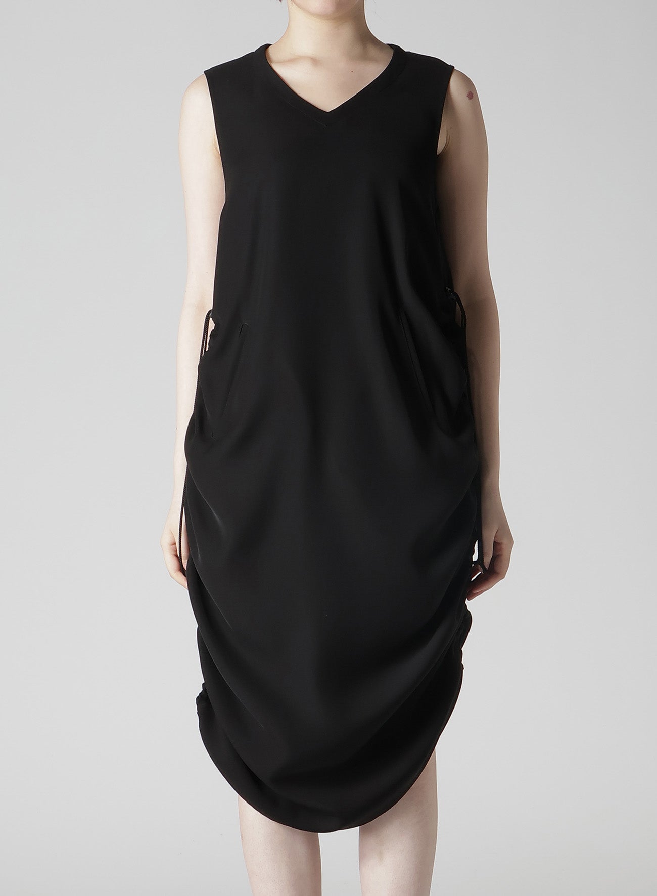 Elegant Double Satin Side Gathers Dress for Women - Perfect for Weddings, Parties & Special Occasions