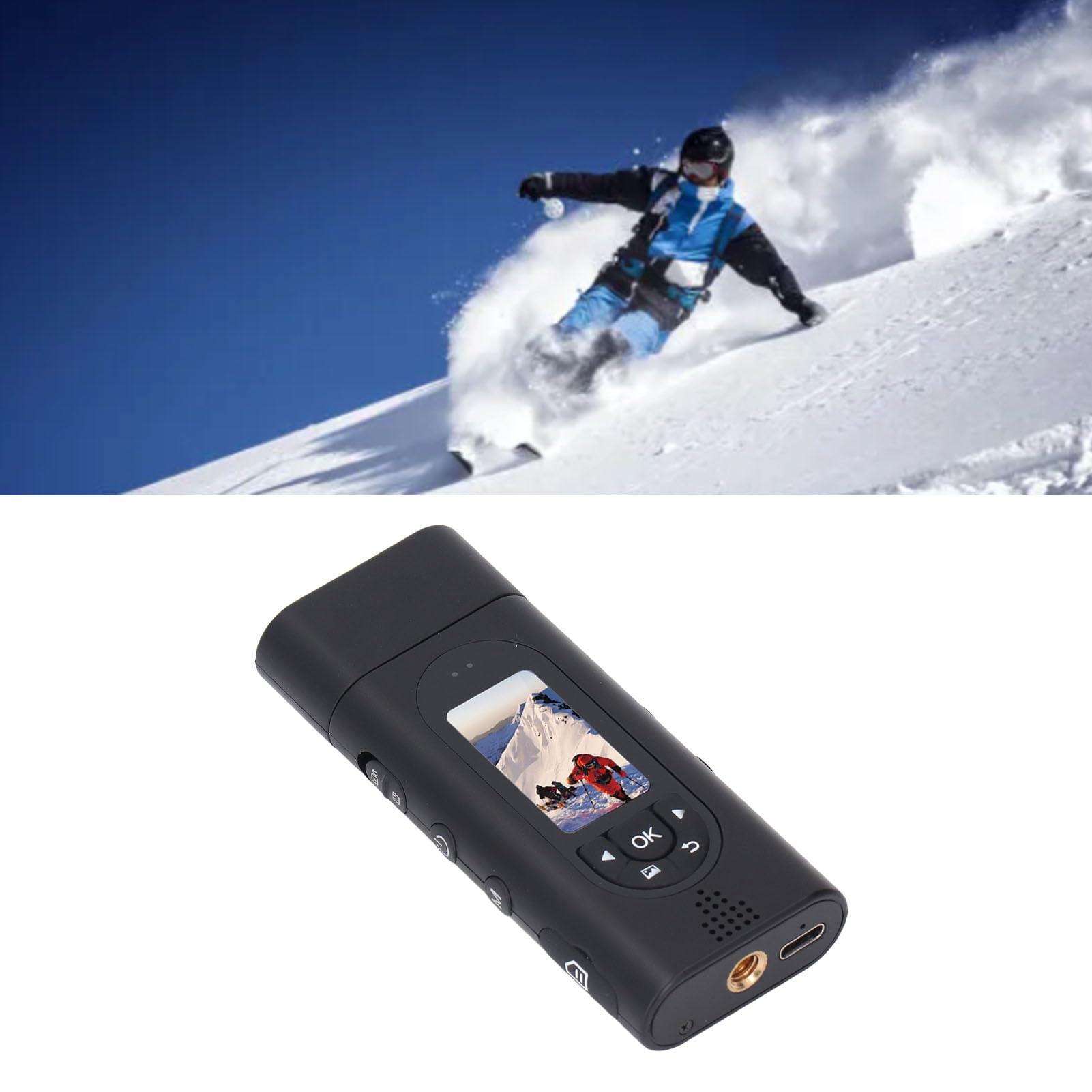 DPOFIRS 1080P HD Body Worn Camera with Night Vision - 1.47 Inch Wireless Wearable Camera, WiFi Connection, Loop Recording & 256GB Storage - Ideal for Bike Riding, Outdoor Adventures, Security Surveillance & Law Enforcement