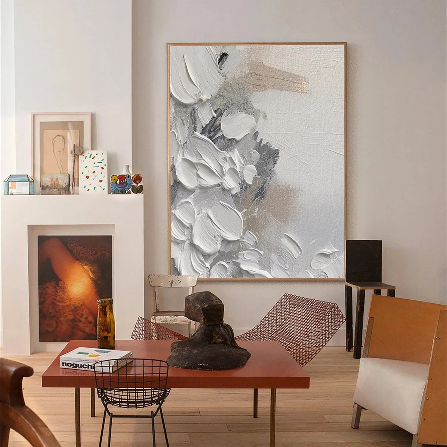 Abstract Painting #AB 150 - Modern Wall Art for Living Room, Bedroom & Office Decor | Large Canvas Artwork for Home & Business Interior Design