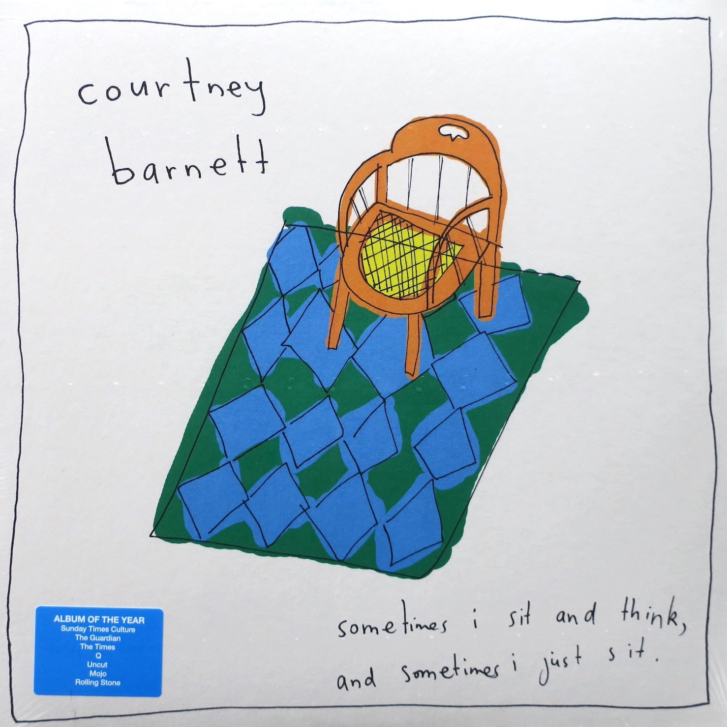 Courtney Barnett 'Sometimes I Sit And Think, And Sometimes I Just Sit' Vinyl Record LP - Limited Edition Indie Rock Music for Home Listening & Record Collectors