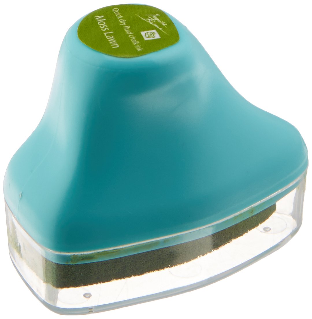 Prima Marketing Chalk Fluid Edger Pad - Moss Lawn Green Paint Applicator for DIY Home Decor & Furniture Painting - Perfect for Chalk Paint, Wall Stenciling, and Craft Projects