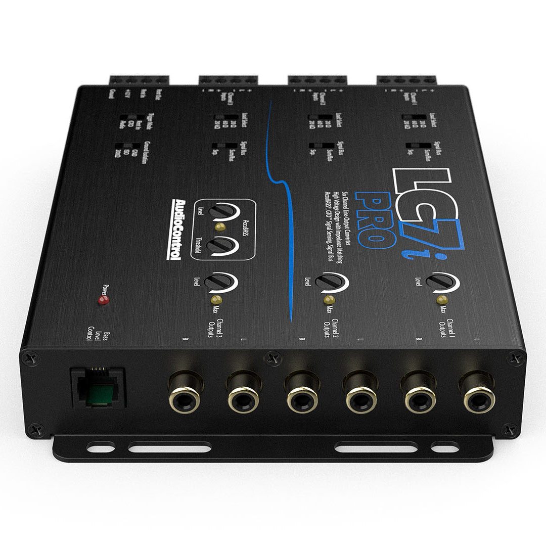 AudioControl LC7i Pro - 6 Channel Line Output Converter with AccuBass & ACR-1 Dash Remote for Car Audio System | Premium Sound Quality for Vehicles, Trucks & SUVs | Perfect for Upgrading Factory Stereo to Aftermarket Amplifiers