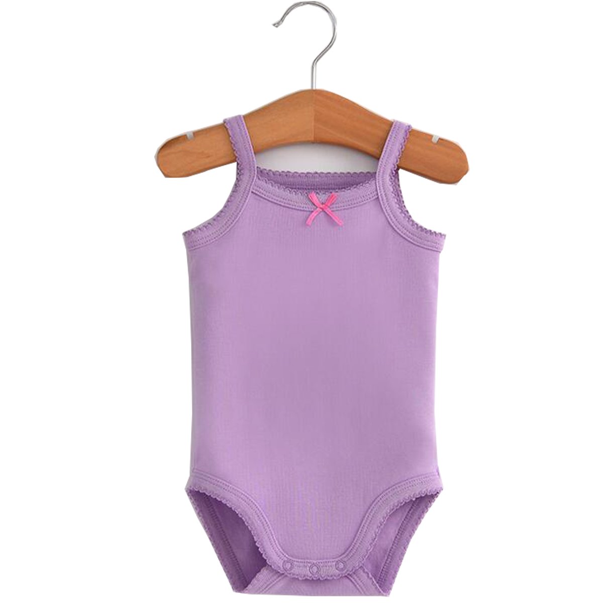 Baby Girls Spaghetti Strap Bodysuit - Sleeveless Cotton Tank Top Onesie Set | 3-Pack Summer Outfits for Newborns & Infants | Perfect for Playtime, Beach & Family Photos