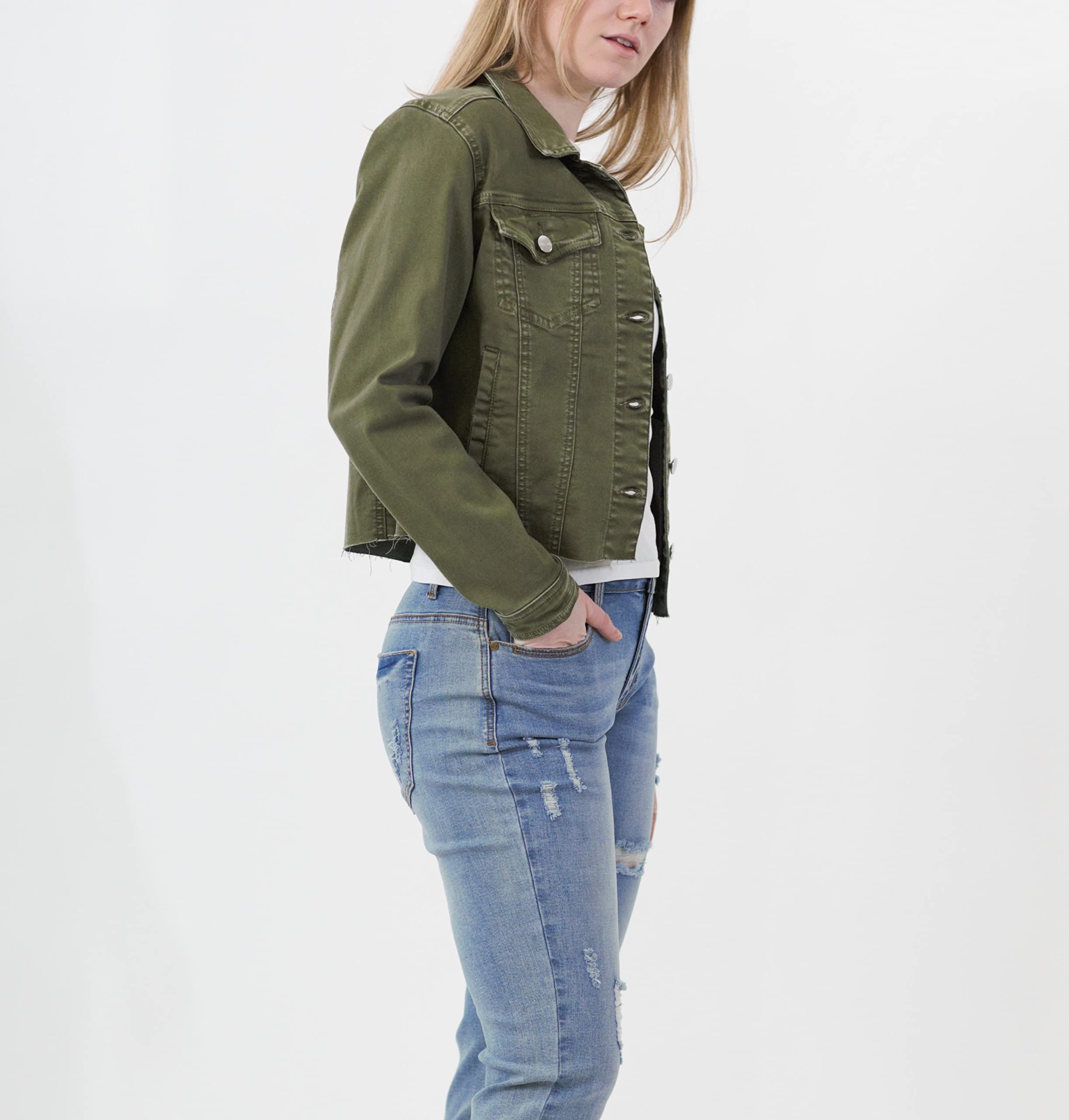 Women's Luxury Denim Jackets - Comfortable & Stylish Coats for Casual Outings, Date Nights & Fall Layering | Premium Fashion Outerwear