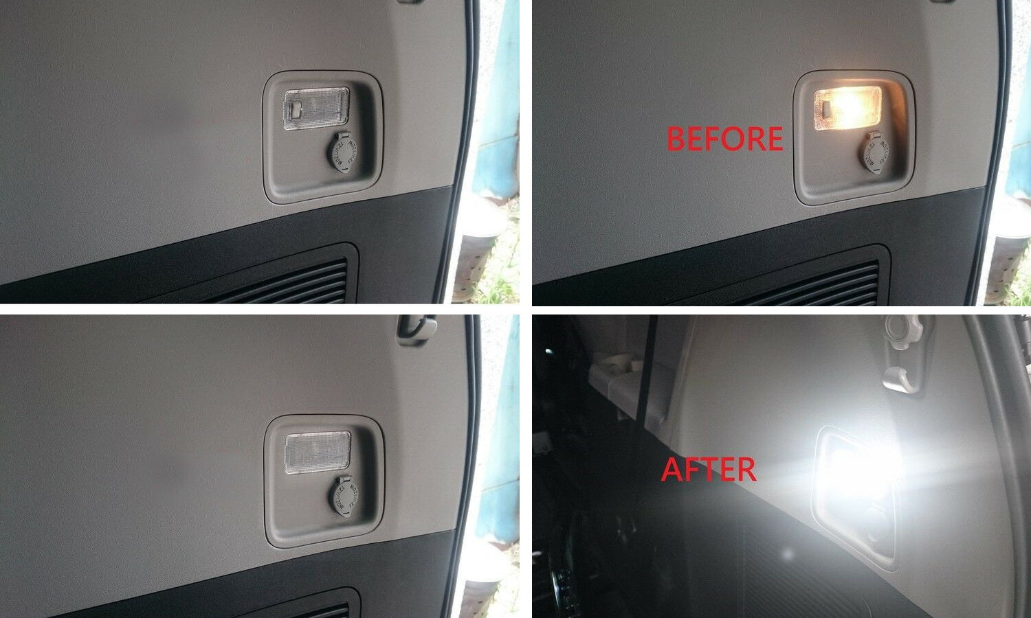 2W High Power White Full LED Trunk Cargo Area Light Assembly for Lexus & Toyota - Bright Interior Lighting for Nighttime Loading and Organizing