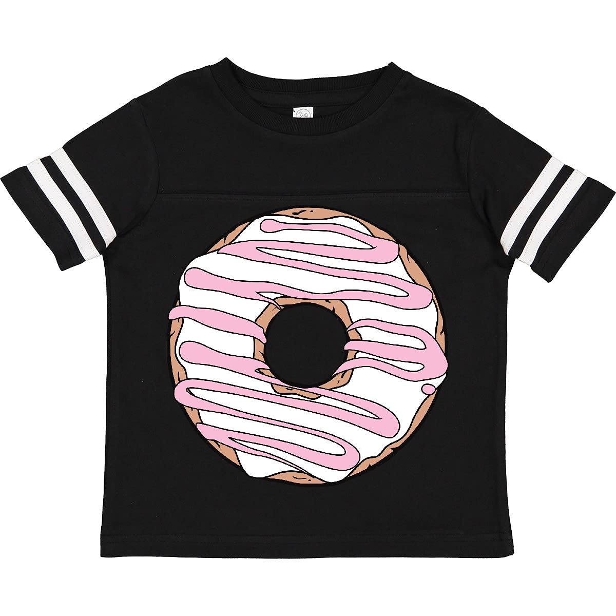 Inktastic Pink Donut Graphic T-Shirt for Women & Girls - Cute Doughnut with Icing Design - Casual Cotton Tee for Baking Lovers, Donut Shops, Birthday Parties & Sweet Treat Enthusiasts