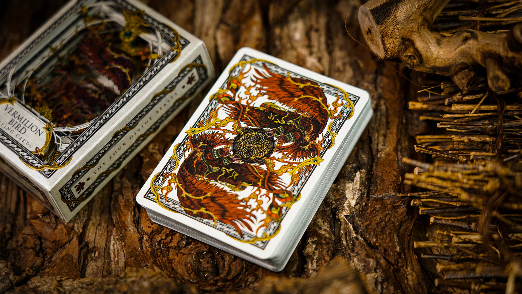 Vermilion Bird Luxury Playing Cards - Premium Quality Poker Cards for Magic Tricks, Cardistry & Casino Games - Perfect for Parties, Poker Nights & Collectors