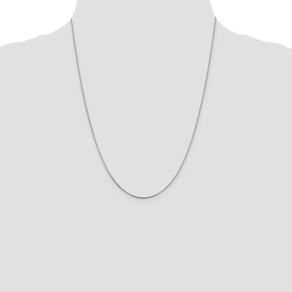 Sterling Silver Box Chain Necklace 0.8mm - Elegant Jewelry for Gifts & Daily Wear