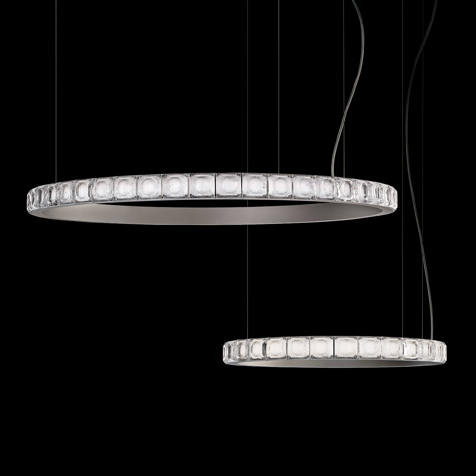 Italamp Aura Round LED Pendant Light - Modern Minimalist Ceiling Fixture for Living Room, Bedroom, and Dining Area
