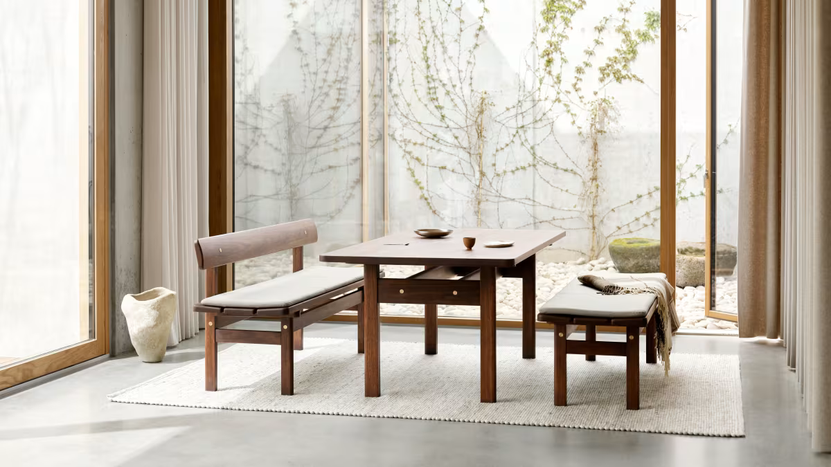 BM0698 Asserbo Table - Modern Scandinavian Dining Table for Small Spaces | Perfect for Apartments, Condos & Cozy Homes