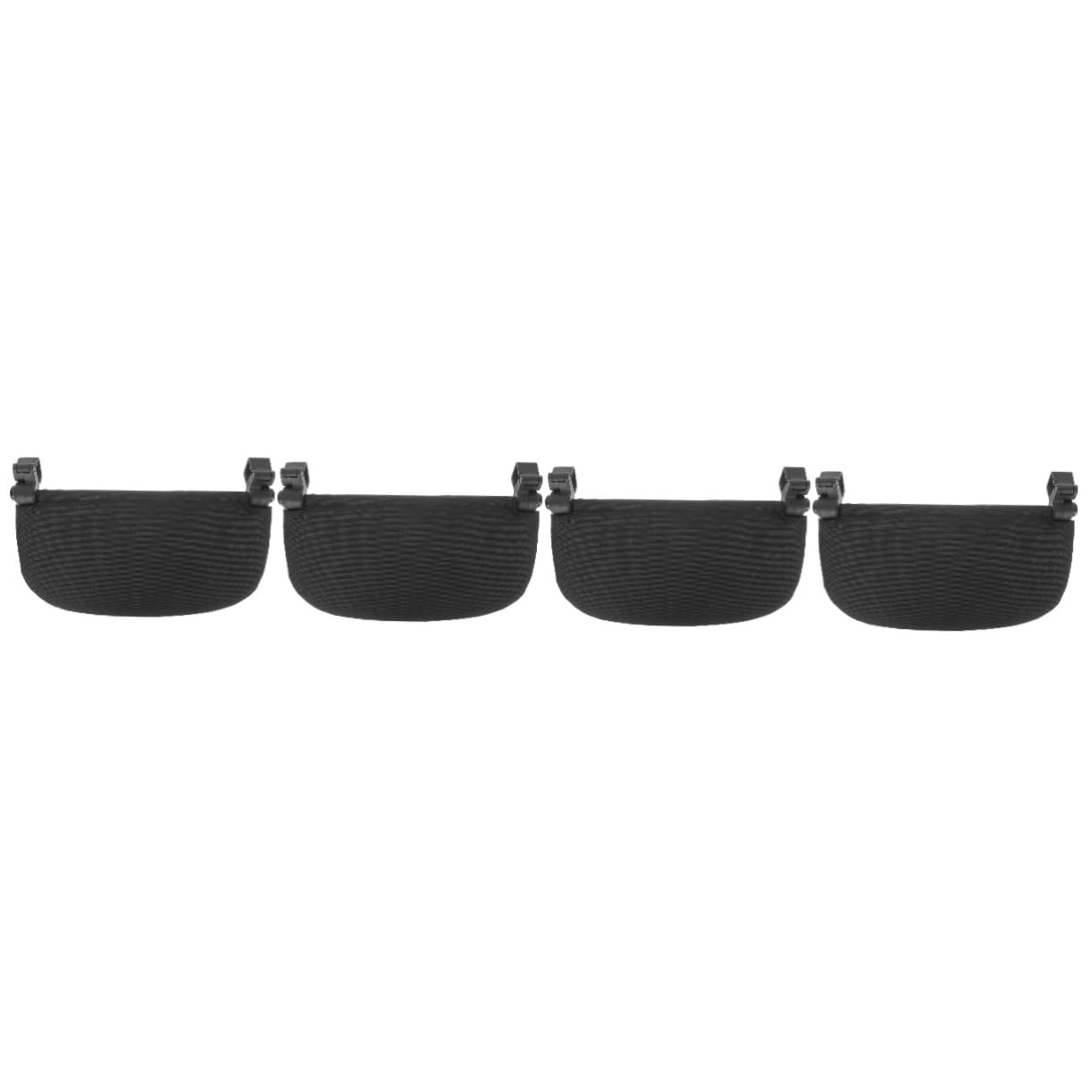 Wakauto 4pcs Stroller Foot Rest - Black Plastic Pedal Pushchair Accessories for Baby Strollers & Prams - Perfect for Walking, Shopping & Traveling with Kids