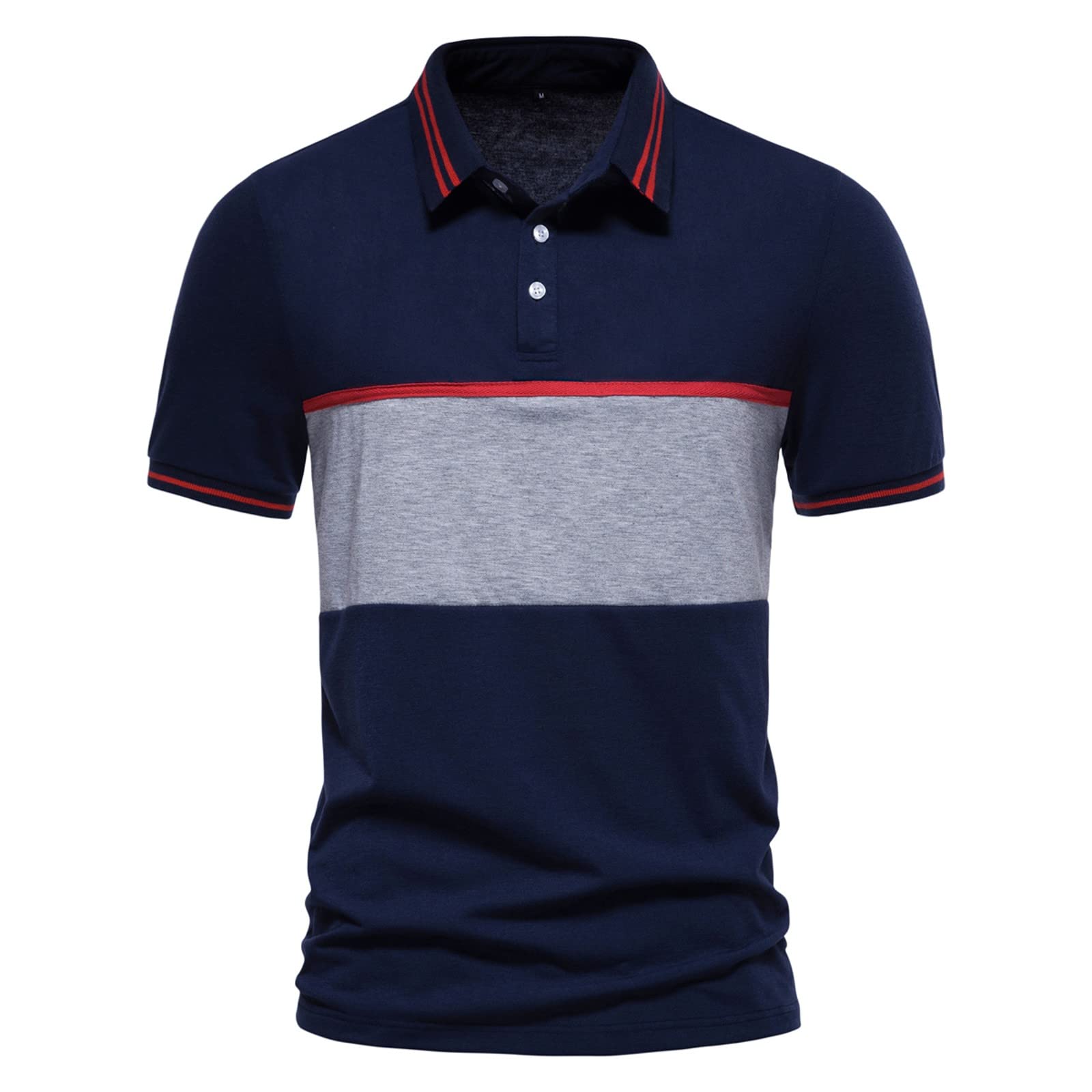 Men's Polo Shirts - Short Sleeve Quarter Zip Pullover with Lapel Collar | Casual & Business Wear for Office, Golf & Outdoor Activities