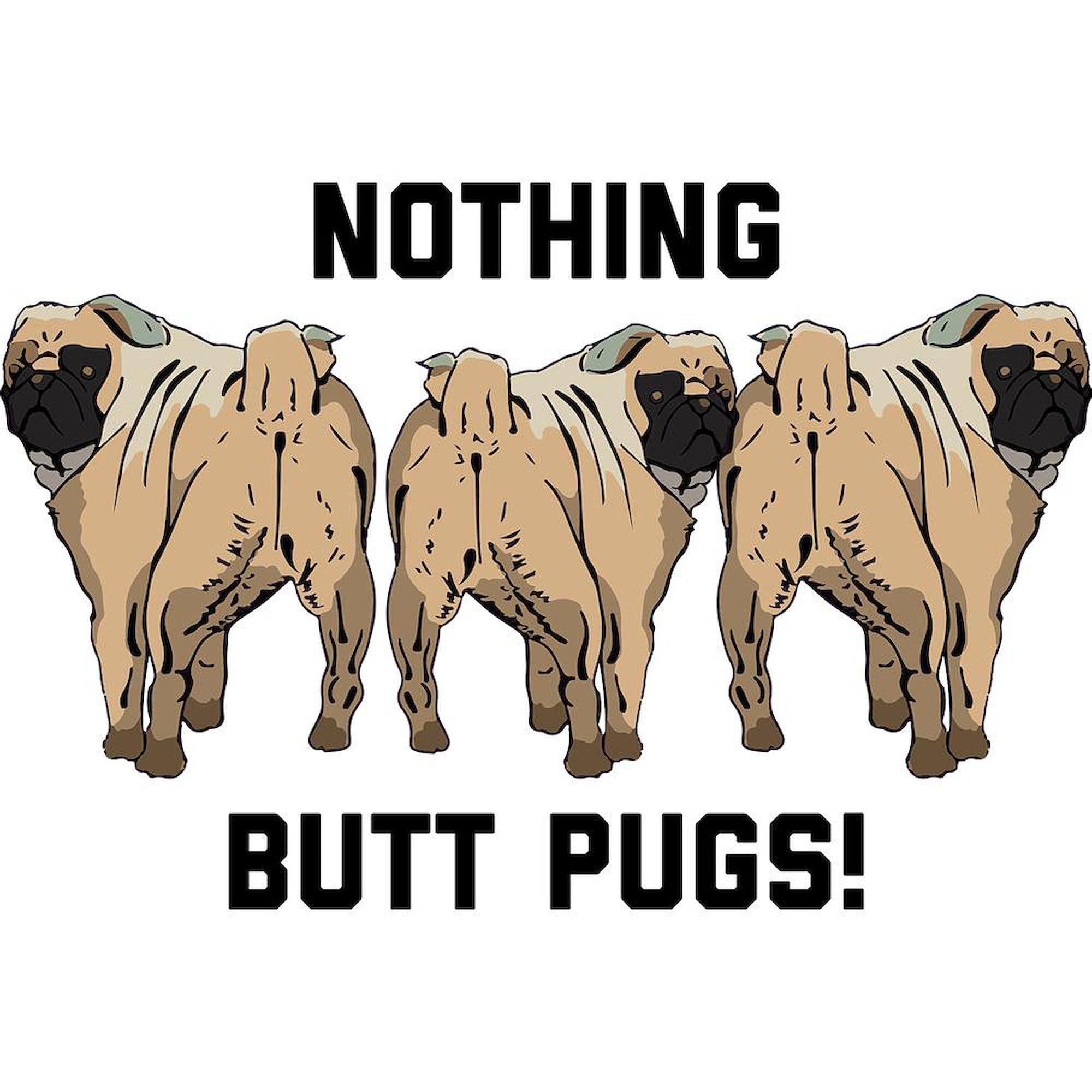 11 oz (325 ml) Ceramic Coffee Mug - Nothing Butt Pugs Design | Funny Dog Lover Gift | Perfect for Home, Office & Coffee Breaks