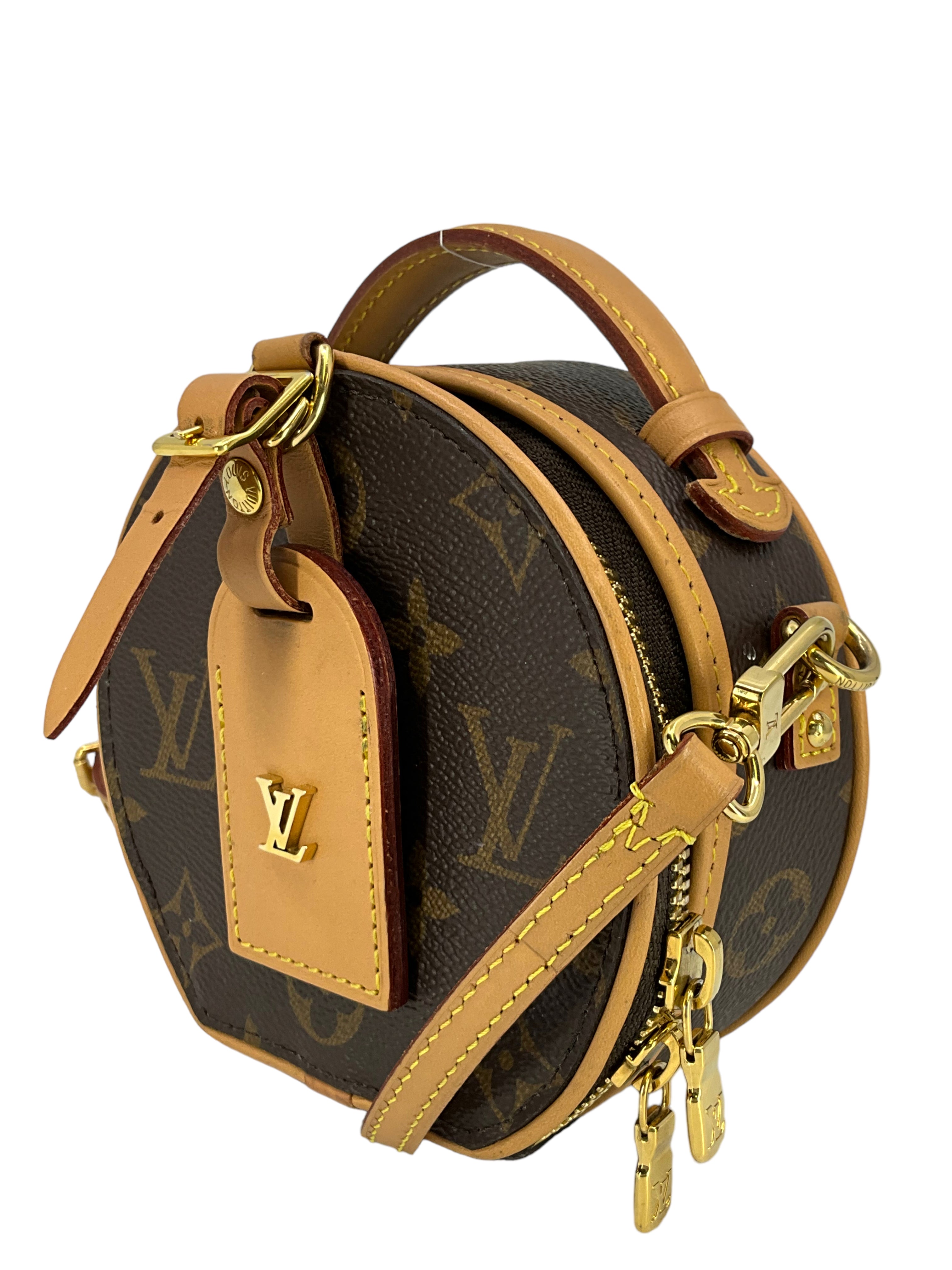 Authentic LOUIS VUITTON Monogram Mini Boite Chapeau Handbag - Luxury Crossbody Bag for Women | Perfect for Date Night, Travel & Everyday Use