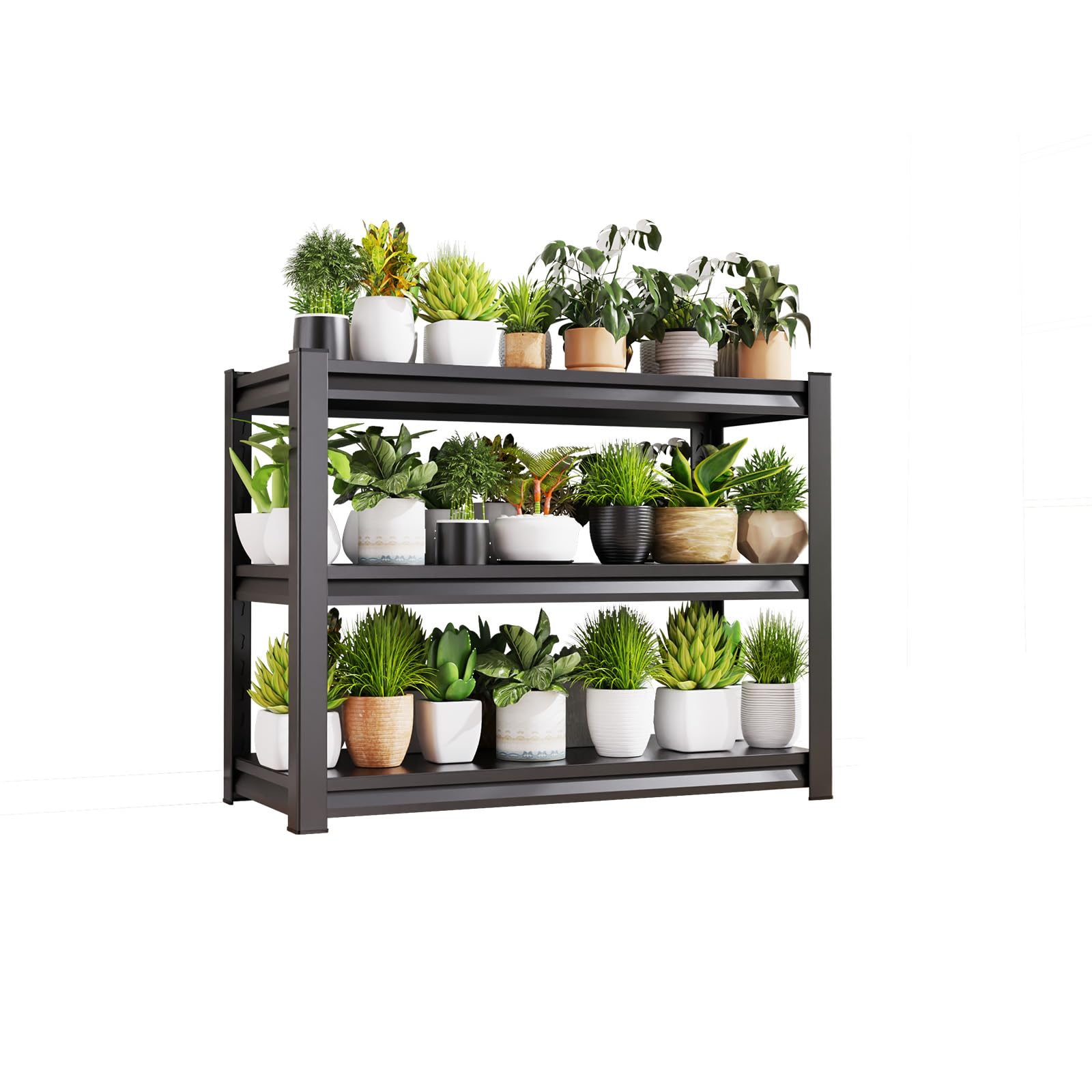 Heavy Duty Garage Shelving - Adjustable Metal Storage Shelves for Garage, Industrial & Utility Racks | Durable Organization Solution for Tools, Equipment & Home Storage