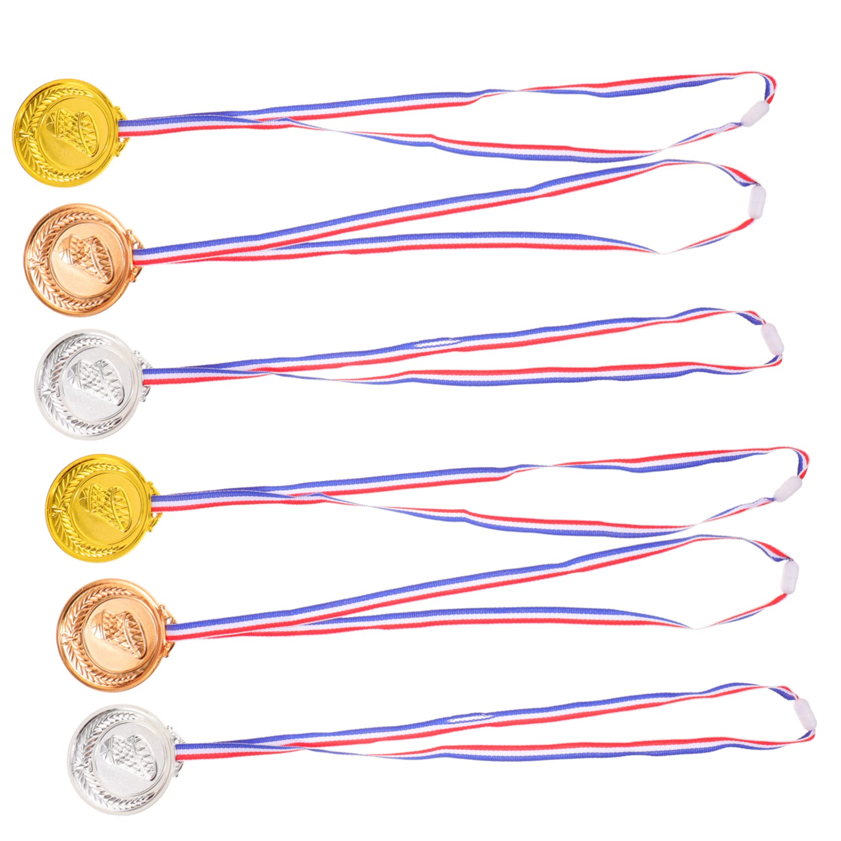 Toddmomy 12-Piece Kids Basketball Medal Set - Plastic Sports Award Medals for Children | Perfect for Youth Basketball Tournaments, Birthday Party Favors & Achievement Rewards