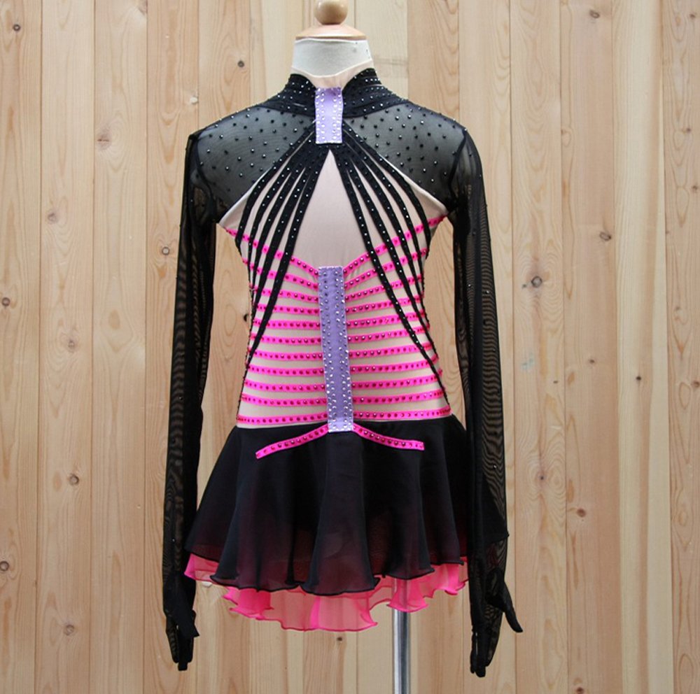 Custom Figure Skating Dress with Crystals - A2052 for Competition & Performance
