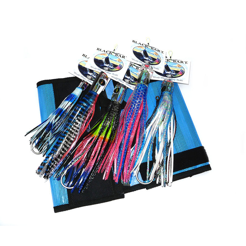 Premium Black Bart Billfish Lure Pack - Saltwater Fishing Lures for Trolling & Offshore Game Fishing - Perfect for Marlin, Sailfish & Tuna