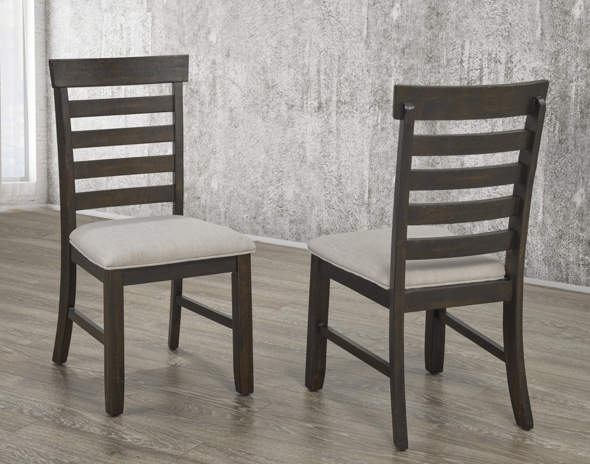 2 Pack Espresso Dining Chairs - Modern Wooden Kitchen Chairs with Padded Seat for Dining Room, Kitchen, Breakfast Nook & Home Decor