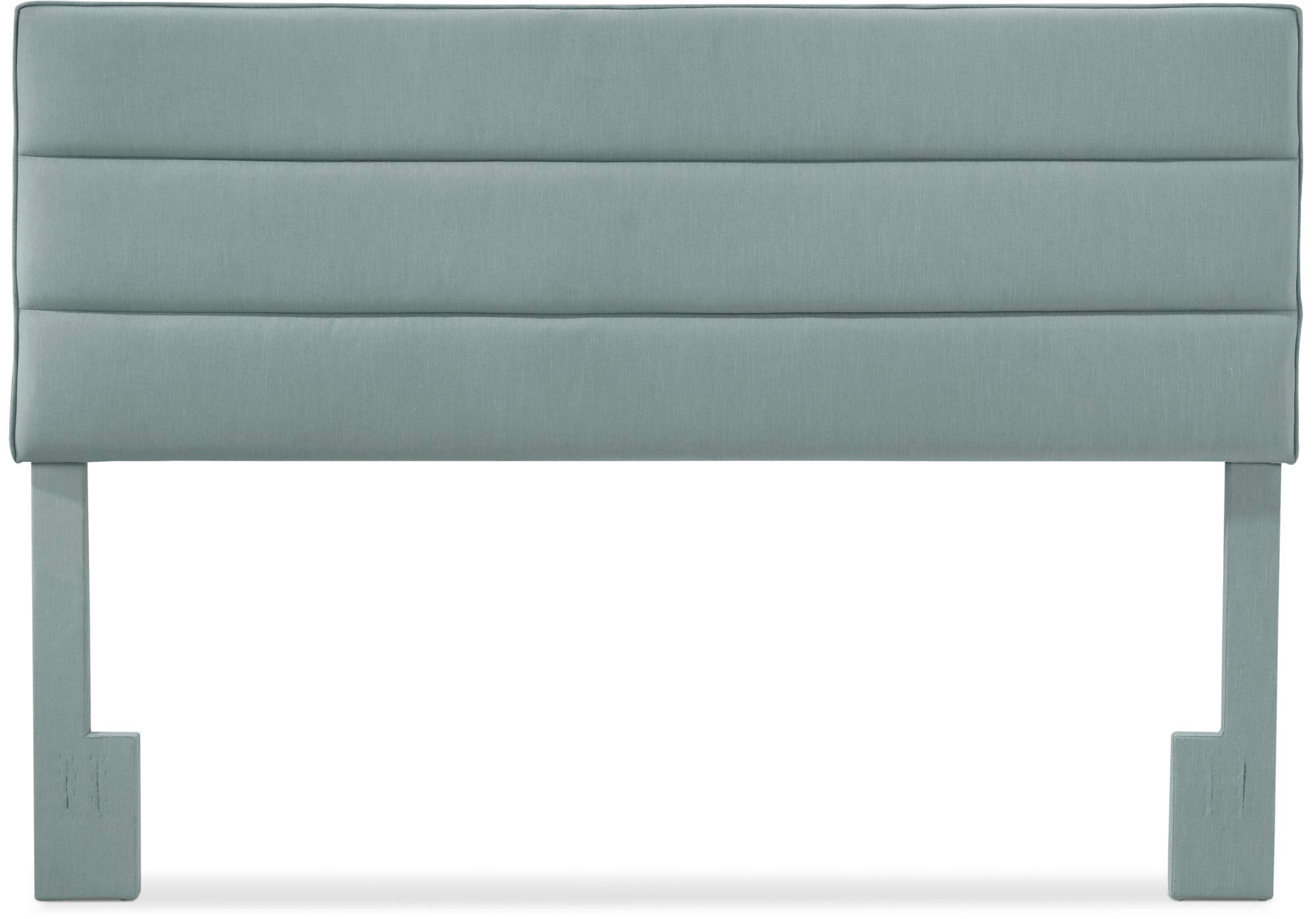 Serta Palisades Collection Upholstered Padded Headboard - Modern Tufted Design with Soft Linen-Textured Fabric, Eastern King Size, Navy Blue - Perfect for Master Bedroom Decor & Luxury Bed Frame Enhancement