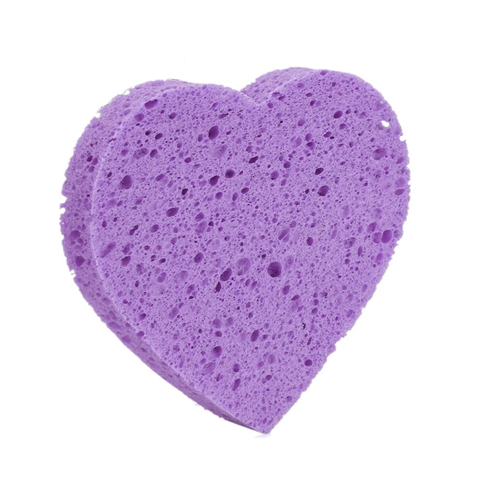 Allayu 10-Piece Reusable Makeup Sponge Set - Soft Blending & Deep Cleaning Facial Sponges for Foundation, Concealer & Powder - Purple Beauty Sponge Pads for Flawless Makeup Application at Home or Salon