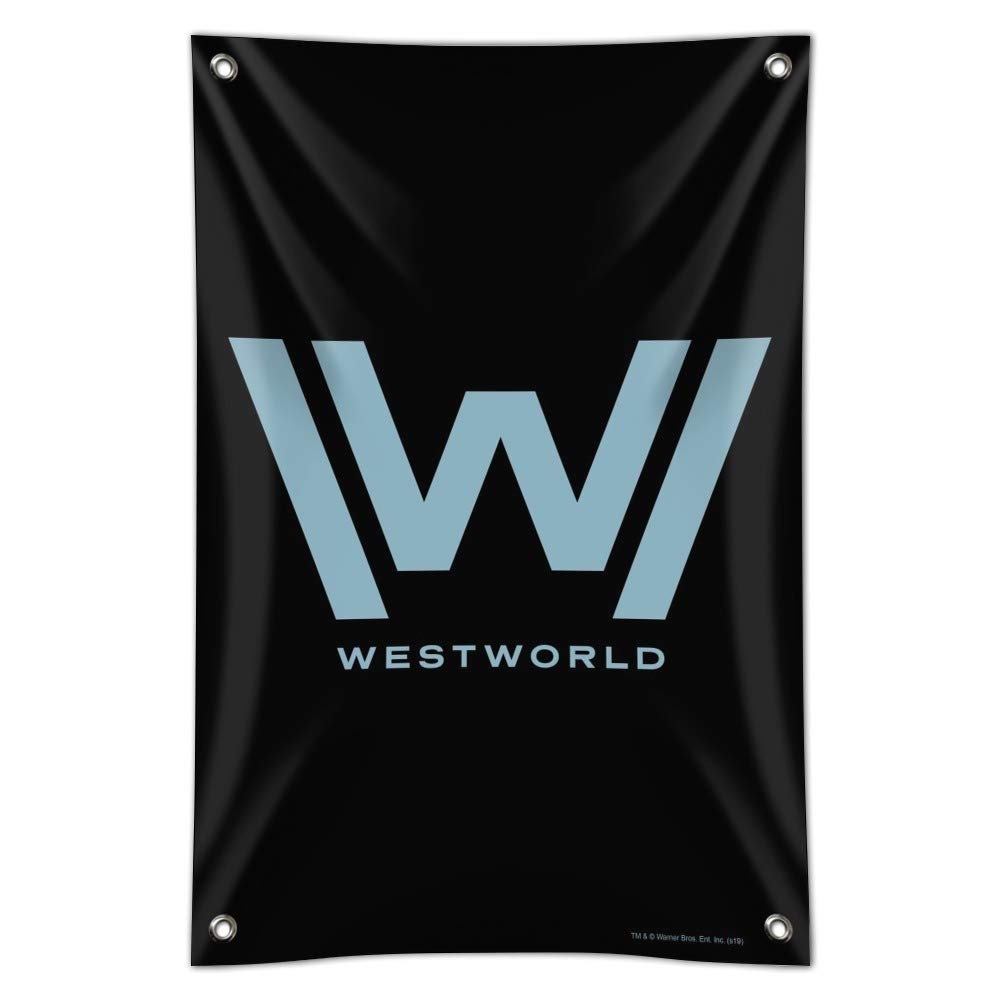 Westworld Logo Metal Sign - Vintage Style Home & Office Decor - Perfect for Wall Art, Man Cave, Game Room & Themed Spaces