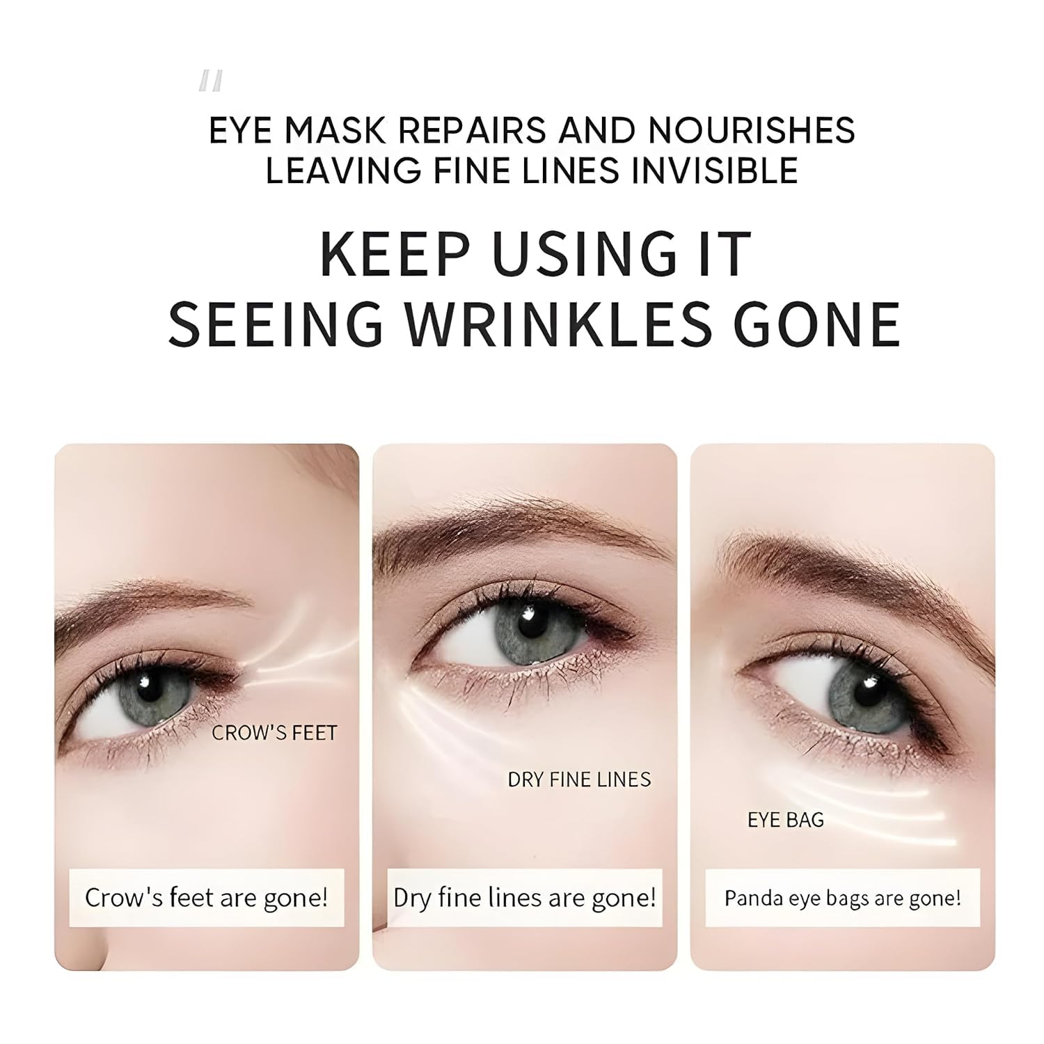 24K Gold Under Eye Patches for Dark Circles & Puffiness - 60 Pack Hydrogel Eye Mask with Collagen | Cooling Gel Pads to Reduce Wrinkles & Refresh Tired Eyes | Perfect for Night Routine, Travel & Morning Skincare