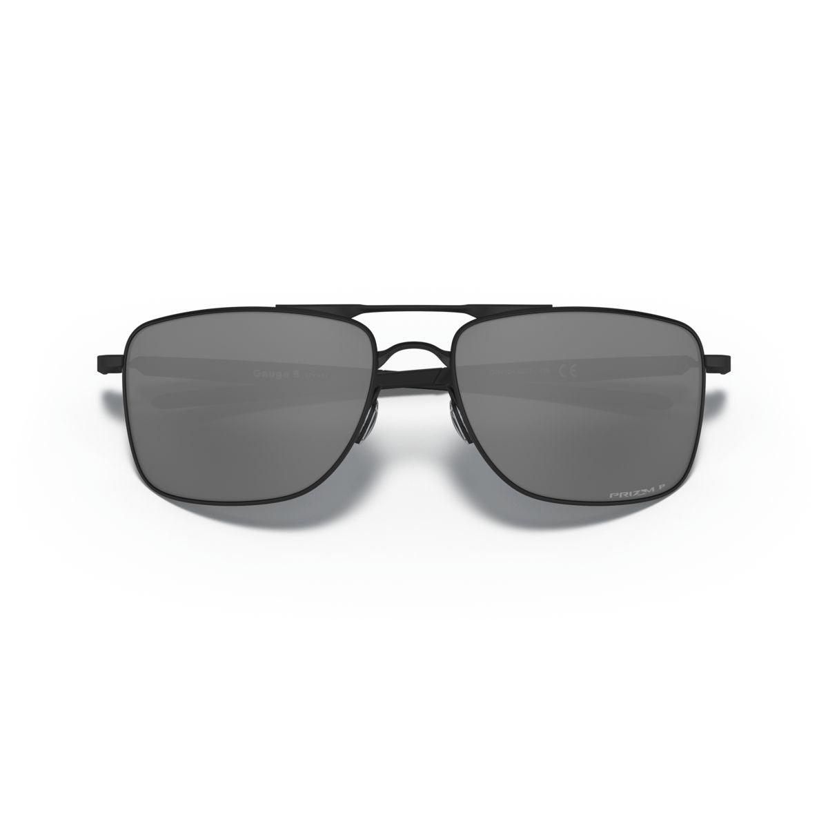 Oakley Gauge 8 Matte Black/Prizm Black Polarized Sunglasses 0OO4124 412402 - UV Protection for Running, Cycling & Outdoor Sports