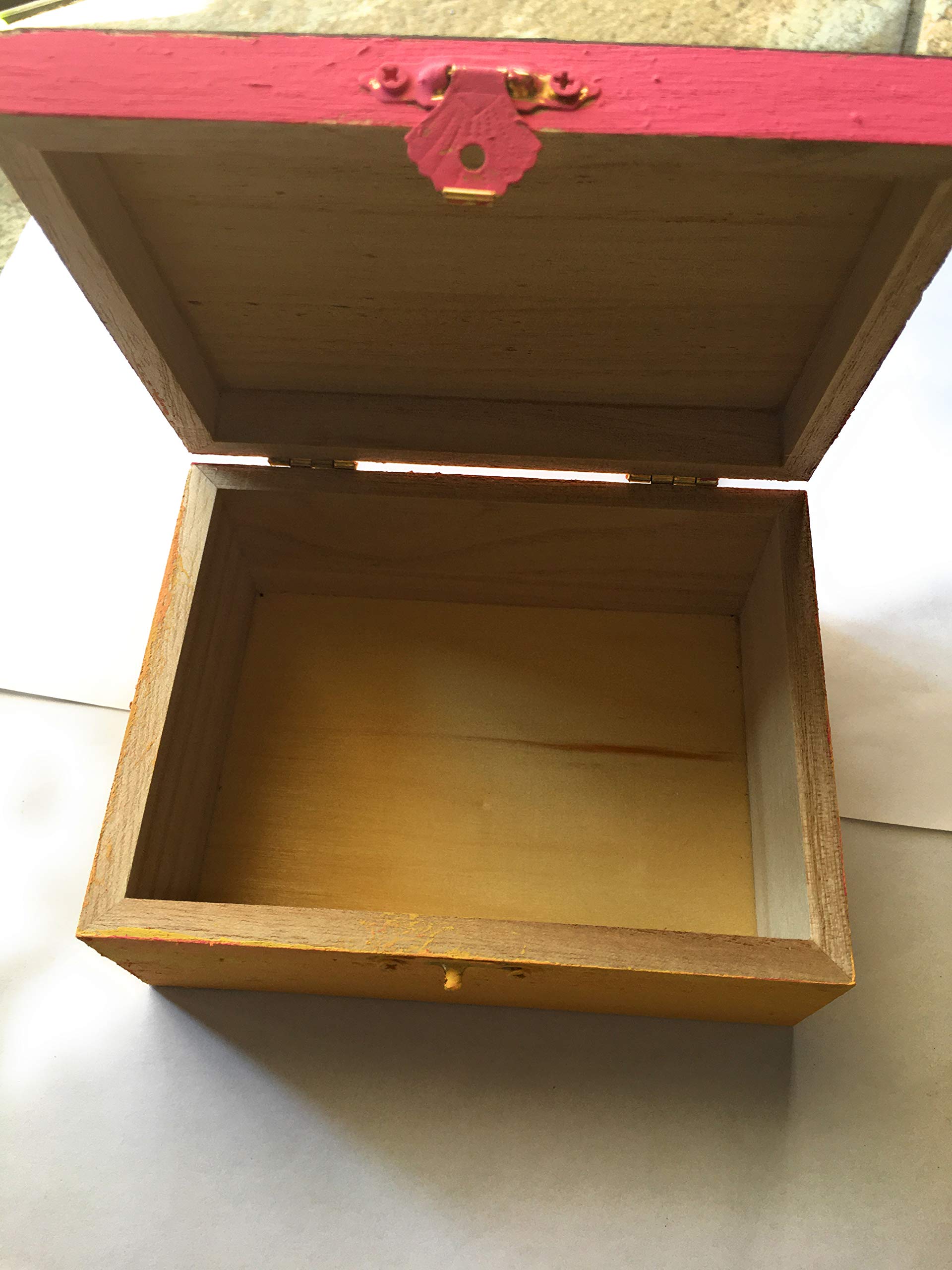 12 Unfinished Wooden Boxes DIY Craft Storage for Jewelry & Keepsakes - Hinged Lid & Clasp