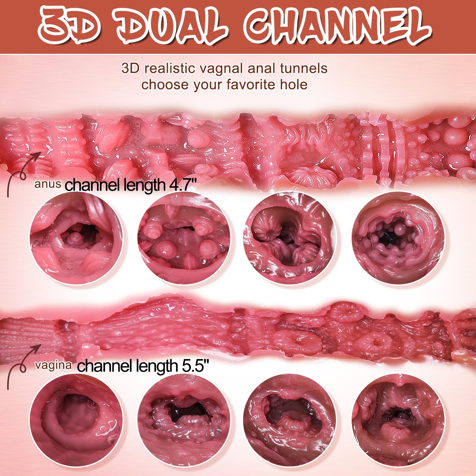 Realistic Male Masturbator with Dual Holes - 10LB Yumo Sex Doll for Men Featuring Vaginal & Anal Openings, Coffee Black | Lifelike Stroker Toy for Enhanced Solo Pleasure & Intense Orgasms | Perfect for Discreet Home Use, Bachelor Pad Entertainment & Stress Relief