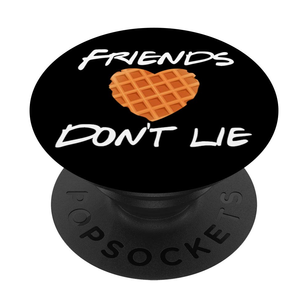 Friends Don't Lie Funny Waffle Phone Grips - PopSockets Grip & Stand for iPhone, Samsung & Tablets - Perfect Gift for Friends, Office & Travel Accessories