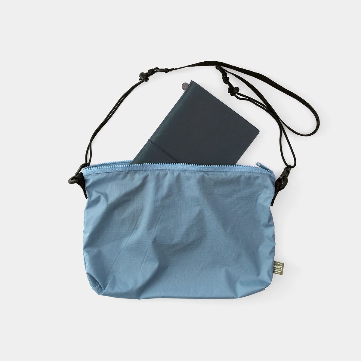 TRAVELER'S COMPANY Traveler's Factory x TO&FRO Small Blue Gray Shoulder Bag - Perfect for Daily Commute, Travel & Casual Outings