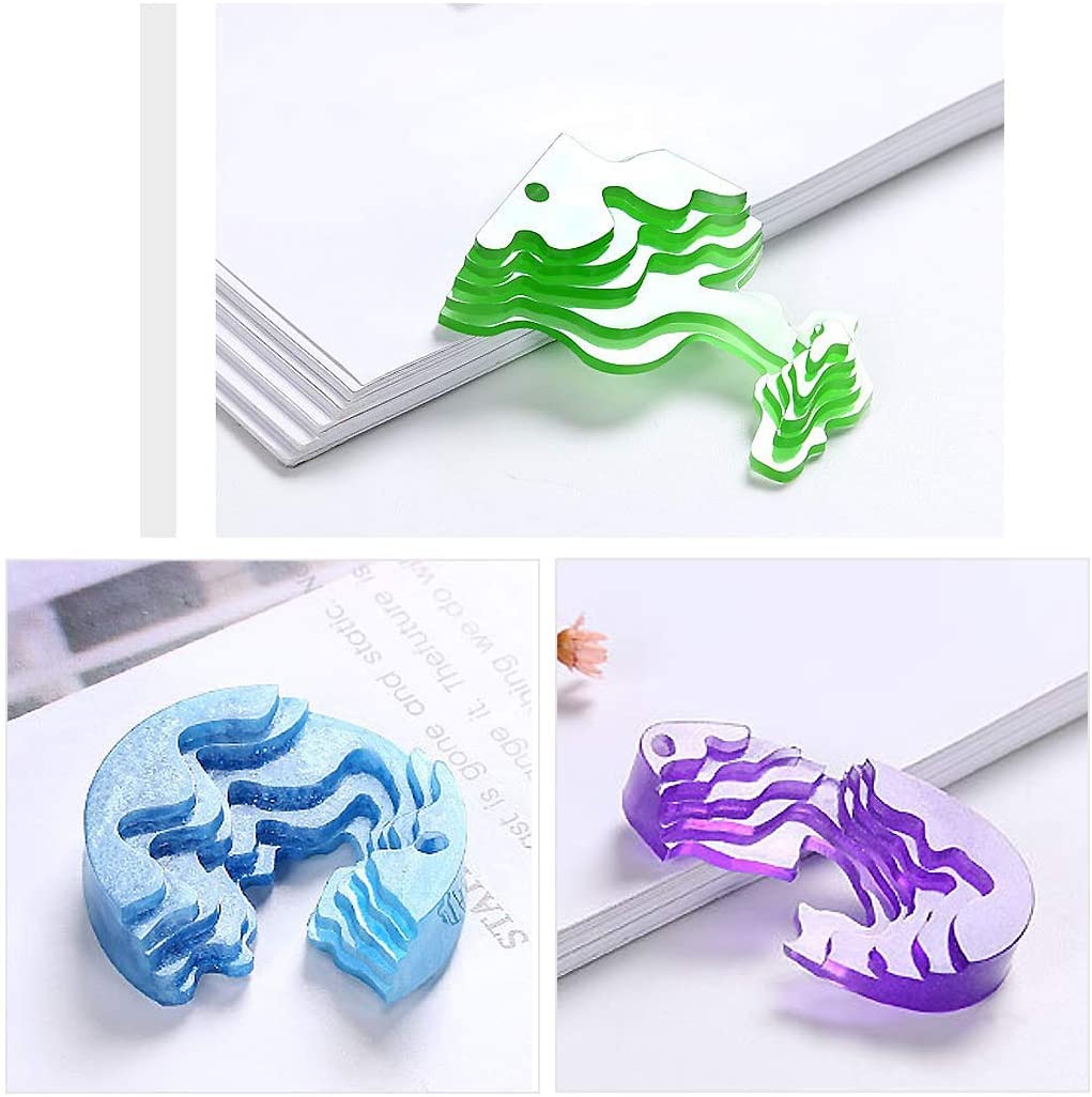 Creative Silicone Jewelry Mold - 19 Cavity Earring Keychain Pendant for Resin Epoxy DIY Crafts, Home Decor & Gifts (16.8x12.5cm)