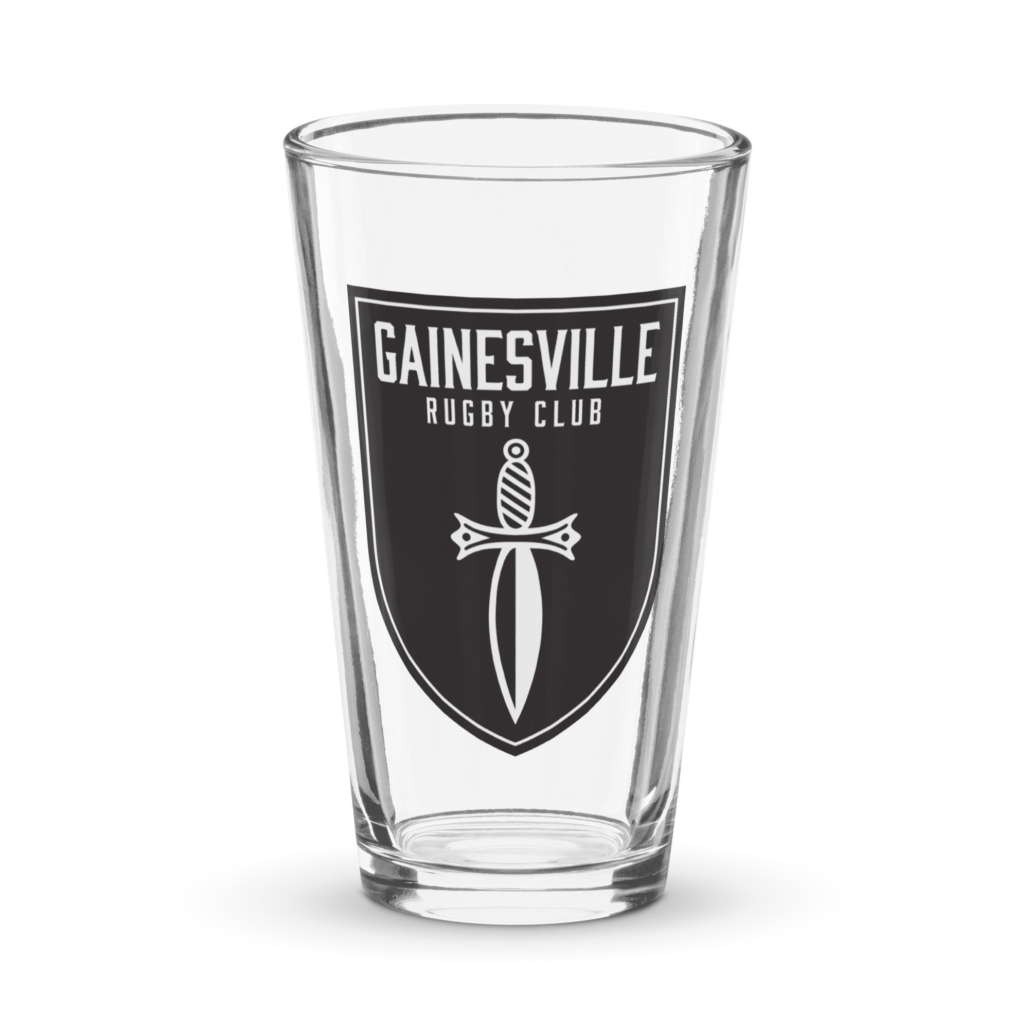Gainesville Spartans RFC Pint Glass - 16oz Beer Glass with Team Logo - Perfect for Rugby Fans, Home Bars & Game Day Parties