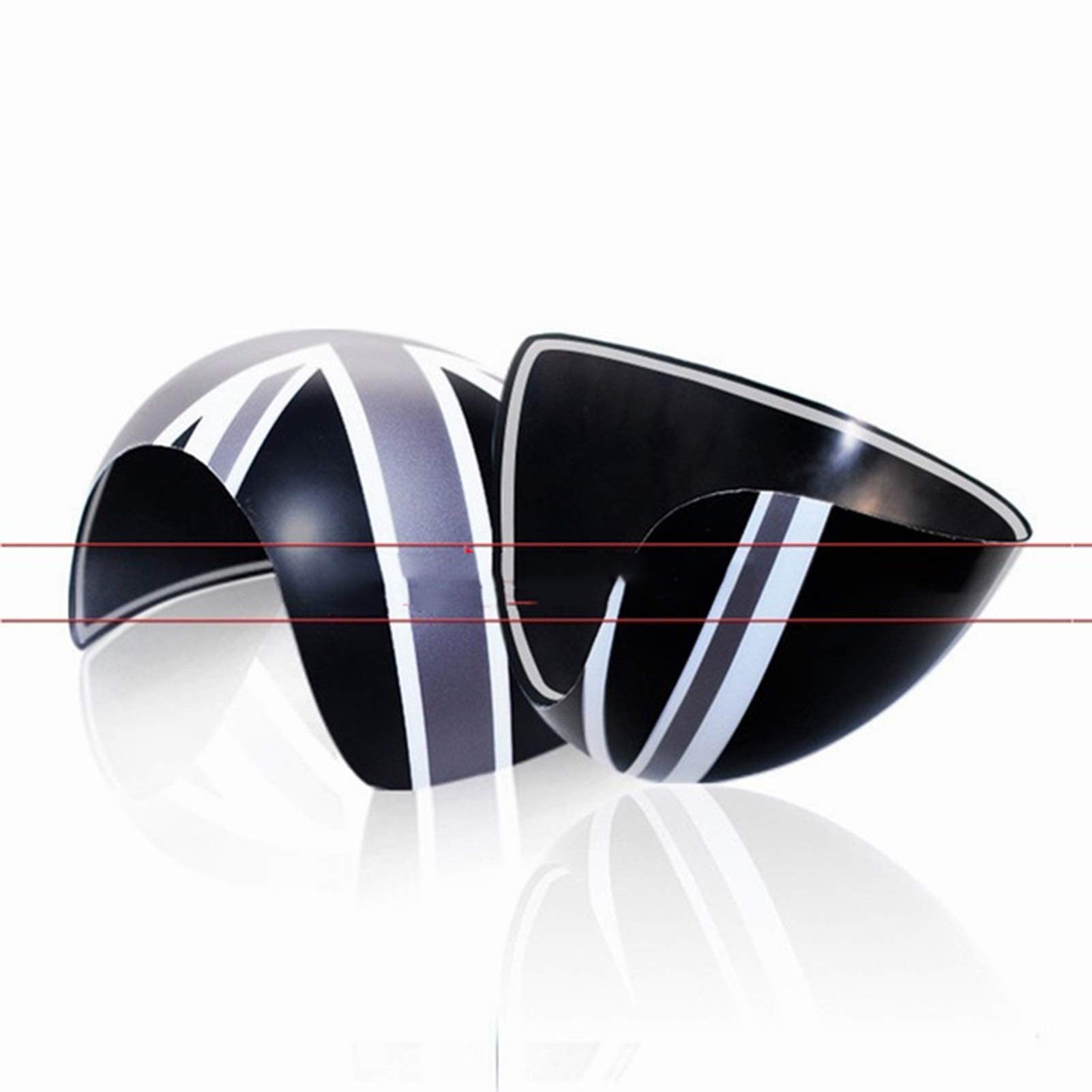 LQIAN Mini Cooper R50 R52 R53 Side Mirror Cover Cap (2001-2006) - Left Steering Car Accessories - Stylish Door Mirror Protection - Perfect for Customization & Car Styling - Ideal for Car Enthusiasts & Mini Cooper Owners