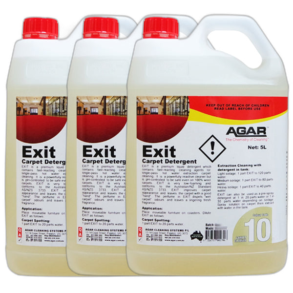 Agar Exit Concentrate Carpet Cleaner & Shampoo | Powerful Stain Remover for Deep Cleaning Carpets & Upholstery | Ideal for Home, Office, and Pet Areas