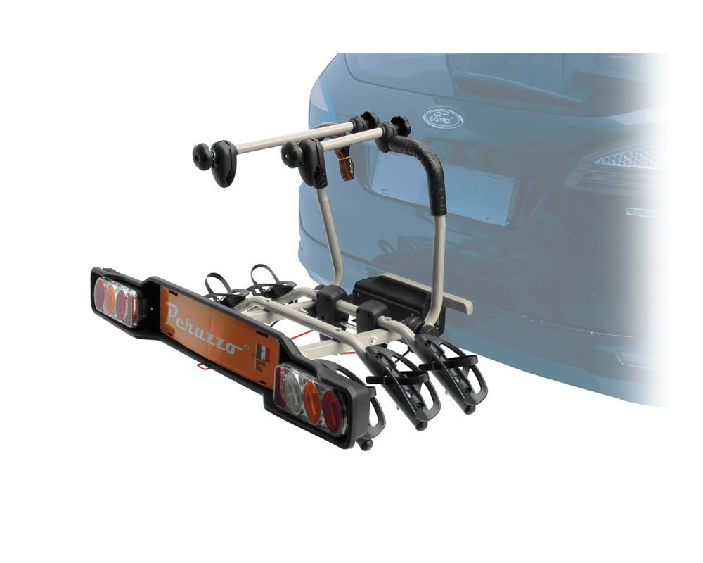 Peruzzo 706 Bike Rack Towbar - Heavy Duty 2-Bike Tow Bar Mount Carrier for Cars & SUVs | Secure & Easy Installation | Perfect for Road Trips, Camping & Outdoor Adventures