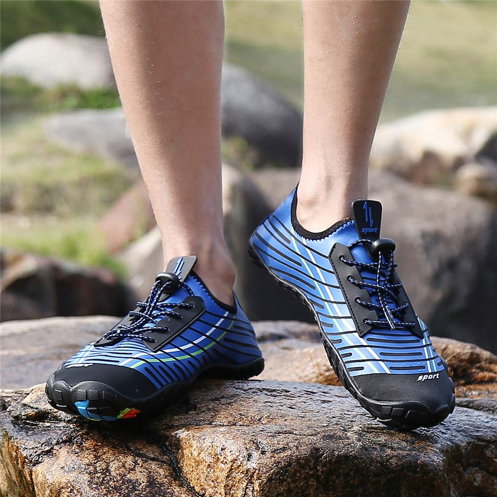 **Unisex Barefoot Water Shoes - Quick Dry Aqua Socks for Beach, Swimming, Yoga & Water Sports - Lightweight Breathable for Walking, Exercise & Driving - Perfect for Pool, Surfing & Outdoor Activities**
