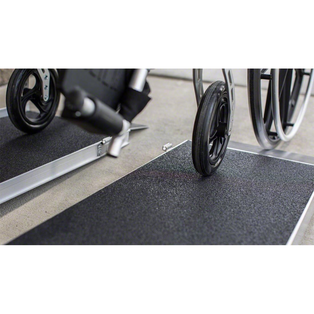 EZ Access Suitcase® Singlefold AS Portable Wheelchair Ramp - Lightweight Aluminum Folding Ramp for Home, Vehicles & Mobility Access - Black (Ideal for Wheelchairs, Scooters & Walkers)