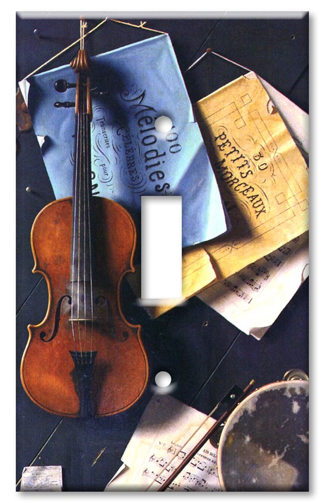 Vintage Harnett The Old Door Art Switch Plate - Single Toggle Cover for Home Decor & Wall Art - Perfect for Living Rooms, Bedrooms & Office Spaces