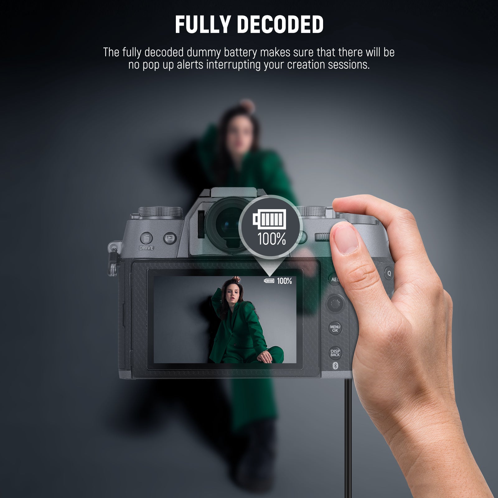 NEEWER CP W126S D Tap to NP W126S Dummy Battery with Cable - Compatible with V Mount Batteries for Sony Cameras - Perfect for Film Production, Live Streaming & Outdoor Shooting