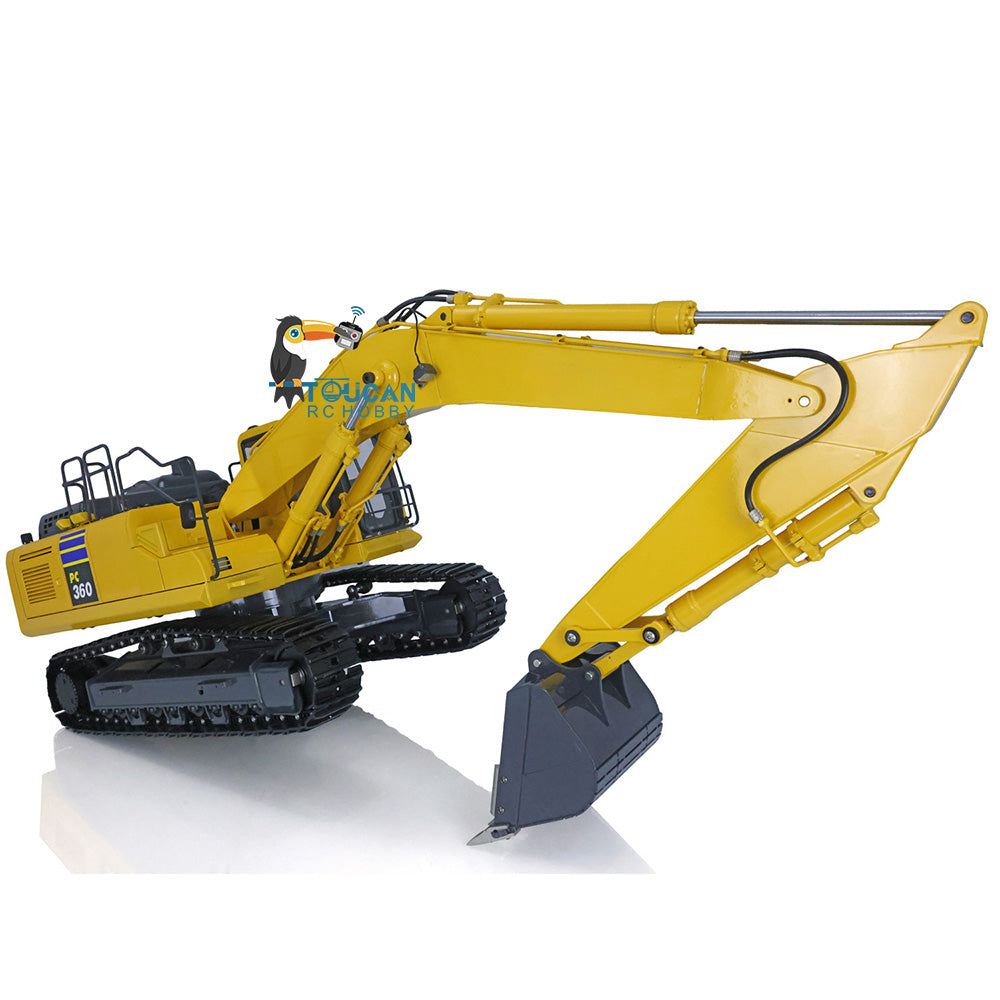 PC360 DIM P3 1/12 Scale Ready-to-Run RC Excavator with Hydraulic System, Valve Pump, LED Lights & Servo Motor - Perfect for Construction Simulation & RC Hobby Enthusiasts